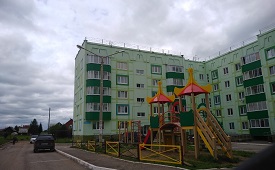 Ограждение детской площадки в с. Лобаново