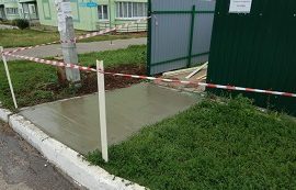 Обустройство контейнерной площадки по адресу ул. Зеленая, 3/1Г Обустройство контейнерной площадки по адресу ул. Зеленая, 3/1Г