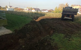 Обустройство водоотвода дома по адресу ул. Зеленая, 3/1а