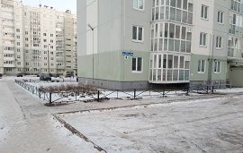 Установка ограждений на придомовой территории по адресу ул. Делегатская, 35а