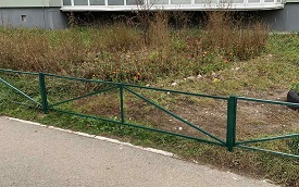Восстановление газонного ограждения по адресу ул. Делегатская, 35а