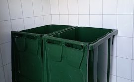 Замена мусорных баков в доме по адресу ул. Строителей, 9 Замена мусорных баков в доме по адресу ул. Строителей, 9