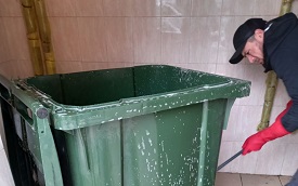 Помывка баков и помещений мусорокамеры