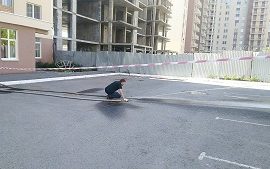 Гидроиспытания пожарного водовода по адресу ул. Карпинского, 110