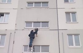 Ремонт наружного освещения дома по адресу ул. Делегатская, 35Б