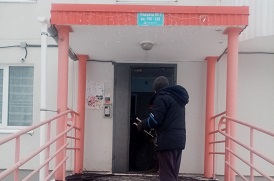 Восстановление входной двери в доме по адресу ул. Целинная, 45