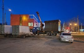 Демонтаж несанкционированного торгового объекта с придомовой территории