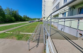 Бетонирование пандусов дома по адресу ул. Делегатская, 35