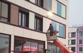 Замена светильников на доме по адресу ул. Борцов Революции, 1а корпус 1