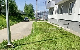 Покос травы на придомовых территориях