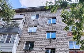 Замена оконных блоков в доме по адресу ул. Мира, 8