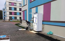 Установка водомата в ЖК Экопарк Сосновый Установка водомата в ЖК Экопарк Сосновый