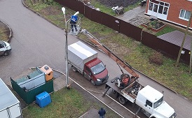 Замена светильников по адресу ул. Зеленая, 3/1Г