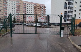 Установка ворот на придомовой территории по адресу ул. Ординская, 10/1, 10/2