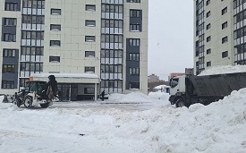 Уборка снега с кровли домов и придомовых территорий