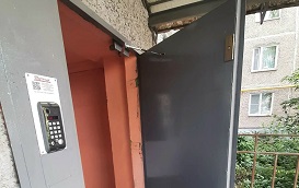 Покраска дверей в доме по адресу пр. Парковый, 42