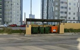 Покраска контейнерной площадки по адресу ул. Гашкова, 51 Покраска контейнерной площадки по адресу ул. Гашкова, 51